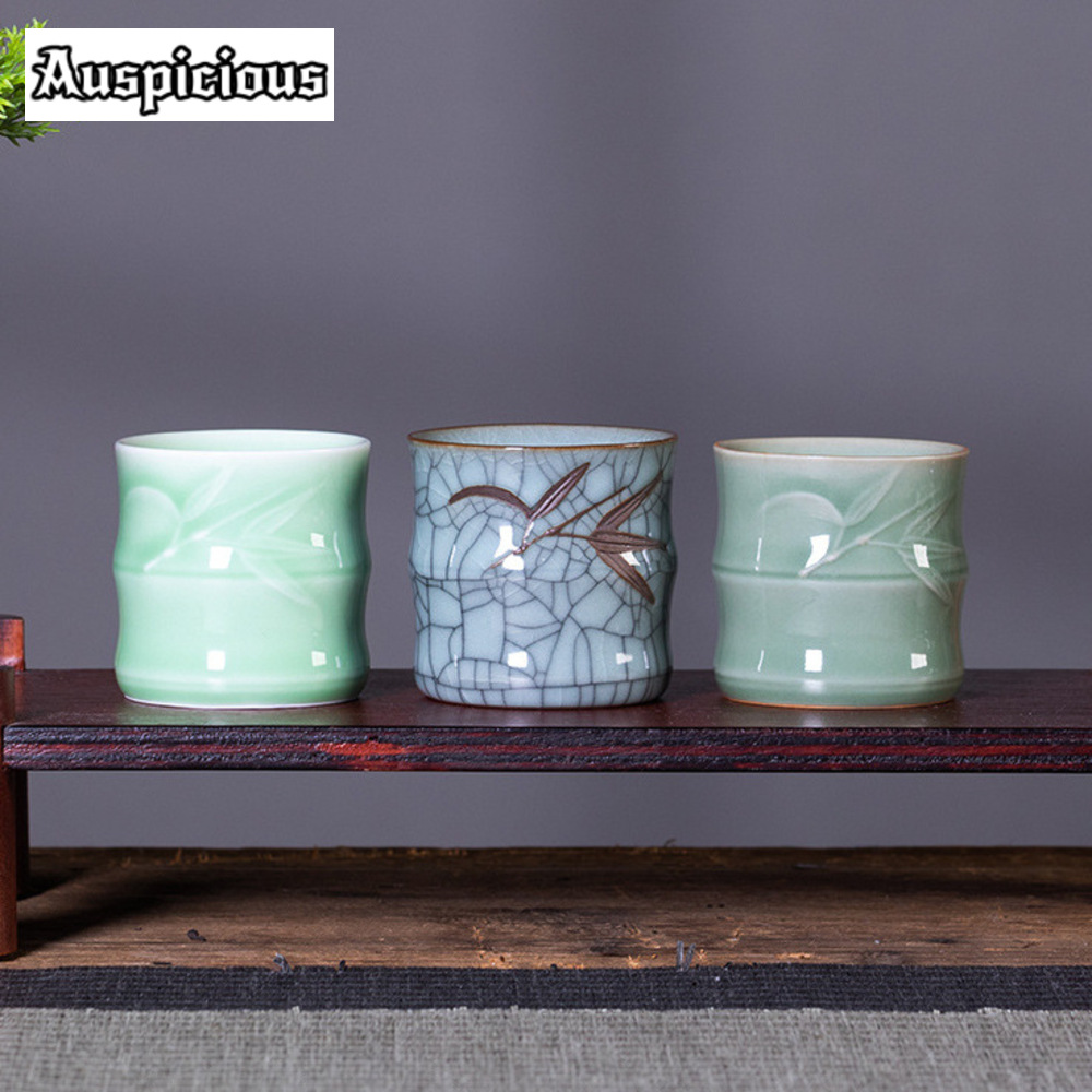 Celadon Ceramic Cup - 70ML creativo tazza da tè in